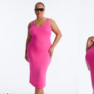 Midi Pink Summer Dress